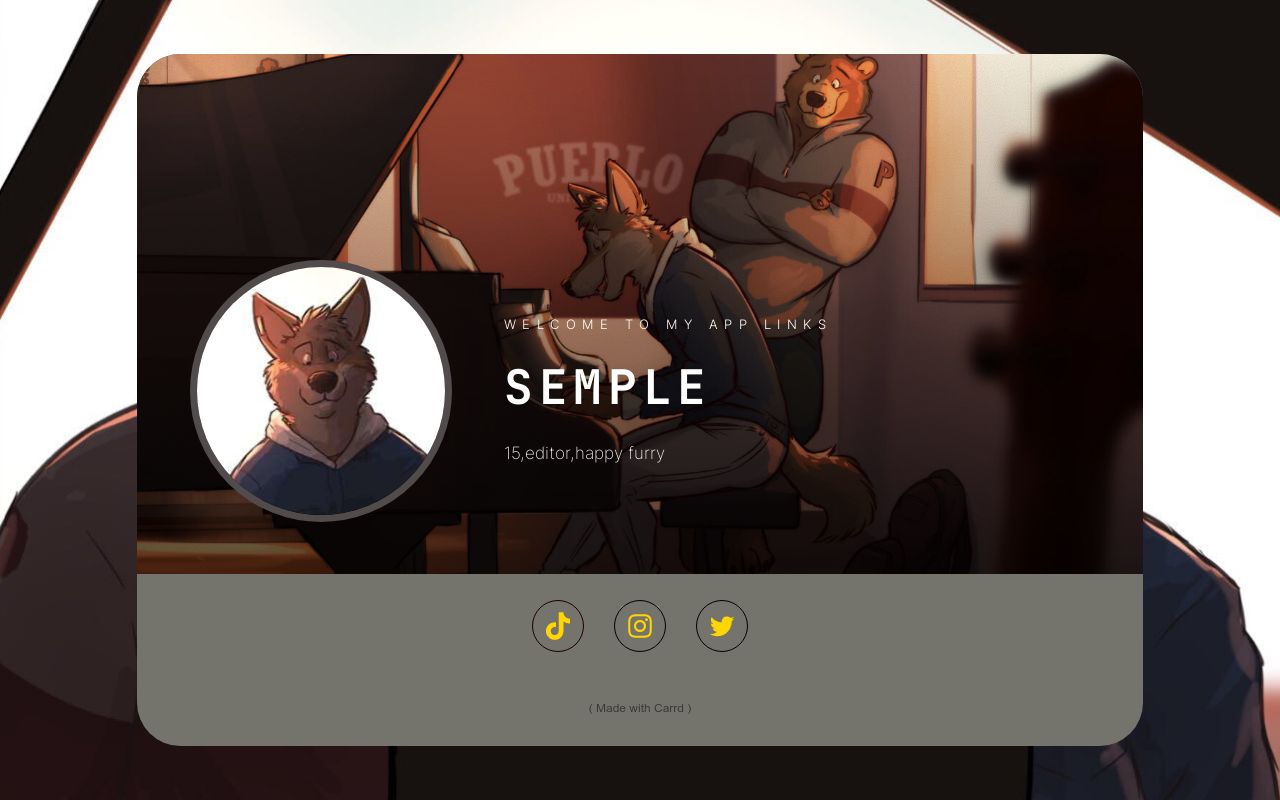 Carrd profile picture for @semple